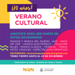 Está abierta la convocatoria a artistas para la edición Nº20 del Verano Cultural