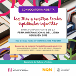 La Feria Internacional del Libro de Neuquén abre convocatoria