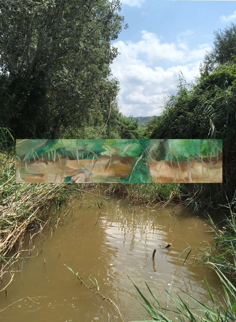 “Puente arroyo”  Fotografía impresa sobre papel vegetal    2018-2021