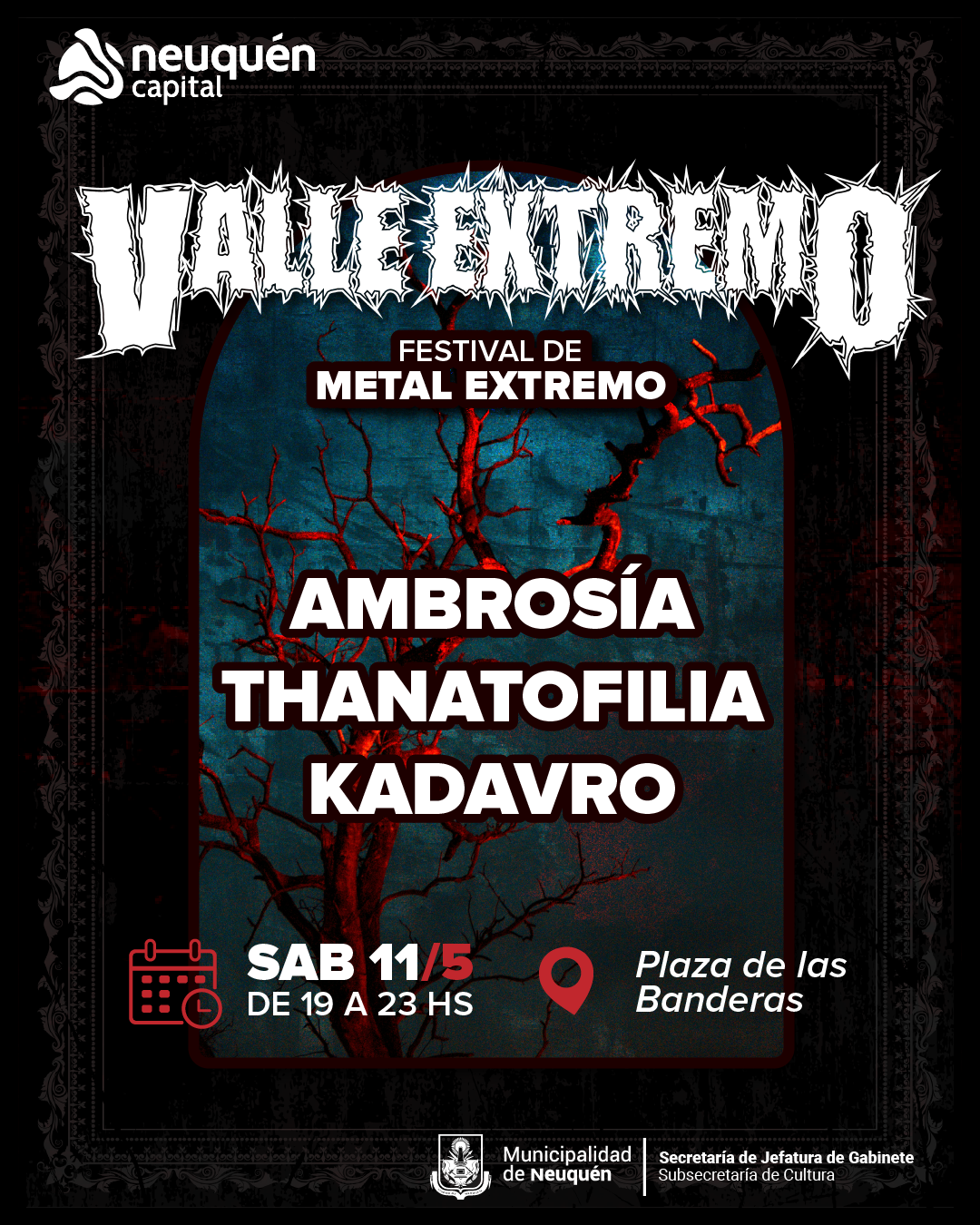 Valle Extremo: se realizará un festival de Metal en la Plaza de las Banderas thumbnail