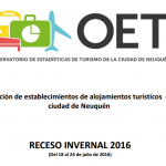 Informe de ocupación de la tercera semana receso invernal 2016