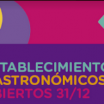 Establecimientos gastronómicos abiertos 31/12