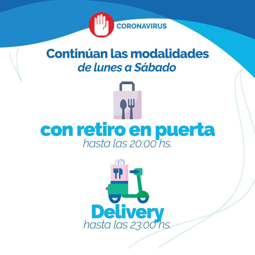 Modalidades con retiro en puerta y delivery