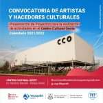 Convocatoria De Propuestas Artísticas Y Culturales Para El Centro Cultural Oeste (CCO)