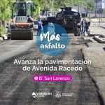 Avanza la pavimentación de la Avenida Racedo