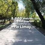 1200 metros de costanera sobre el Limay