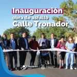 Inauguración obra de asfalto  Calle Tronador