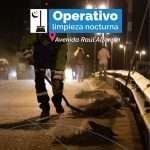 Operativo Limpieza Nocturna Avenida Raúl Alfonsín
