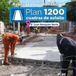Avanza la pavimentación: Plan 1200 cuadras de asfalto