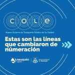 Líneas de Colectivos que cambian la numeración