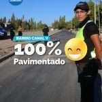 Barrio Canal V, 100% pavimentado