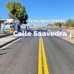 Inauguramos la pavimentación de calle Saavedra