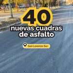 40 nuevas cuadras de asfalto