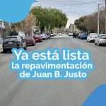 Repavimentación calle J B Justo